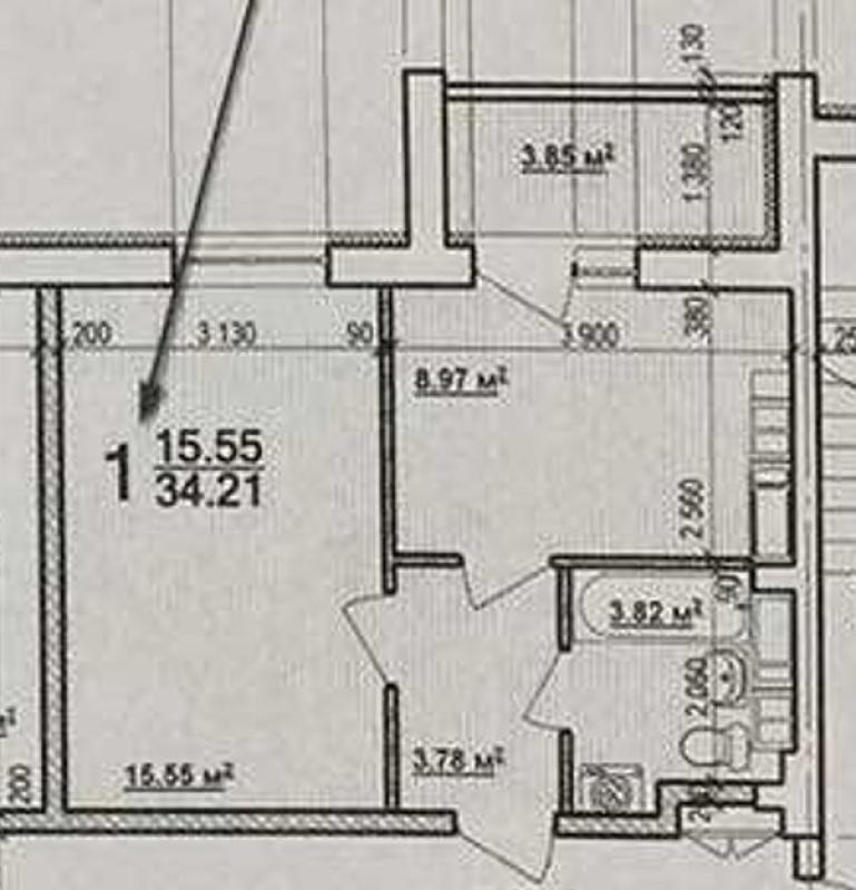 Sale 1 bedroom-(s) apartment 34.21 sq. m., Myru Street 11а