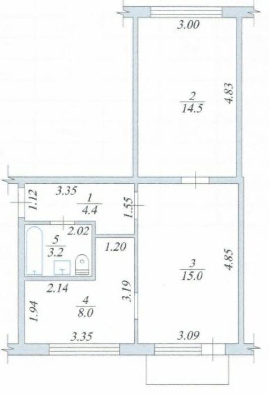 Продаж 2 кімнатної квартири 46 кв. м, Академіка Туполєва вул. 22д