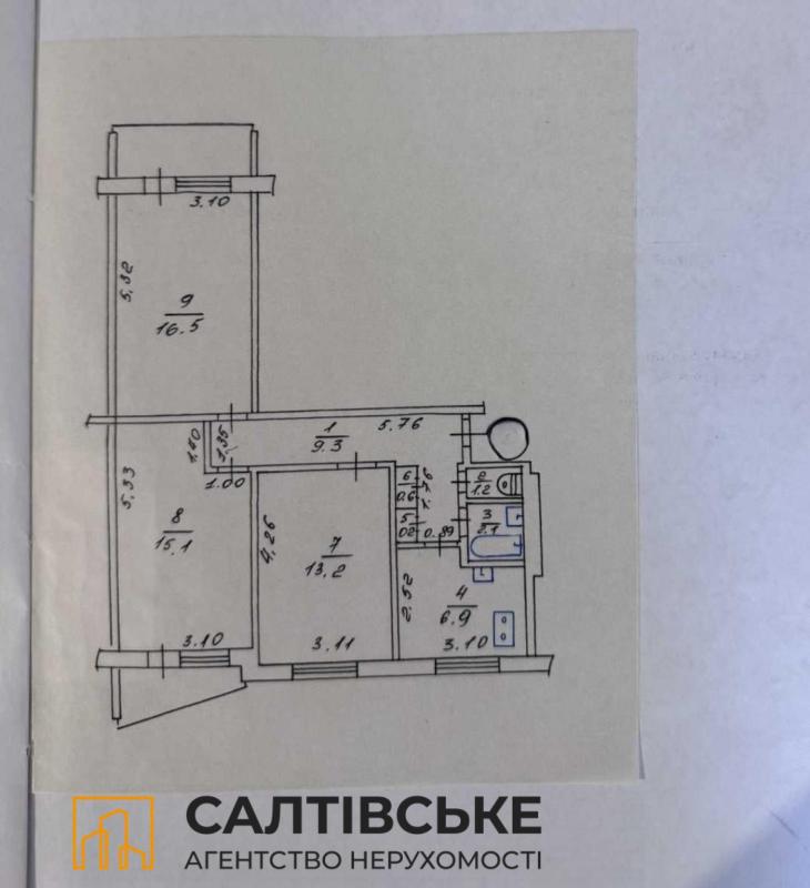 Продаж 3 кімнатної квартири 64 кв. м, Владислава Зубенка вул. (Тимурівців) 25