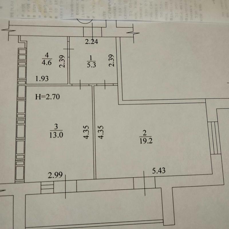 Продаж 1 кімнатної квартири 46 кв. м, Єлизаветинська вул. 7