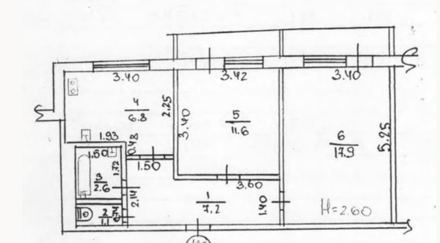 Sale 2 bedroom-(s) apartment 50 sq. m., Lesya Serdyuka street 22