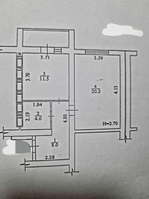 Sale 1 bedroom-(s) apartment 45 sq. m., Zalyvna Street 6