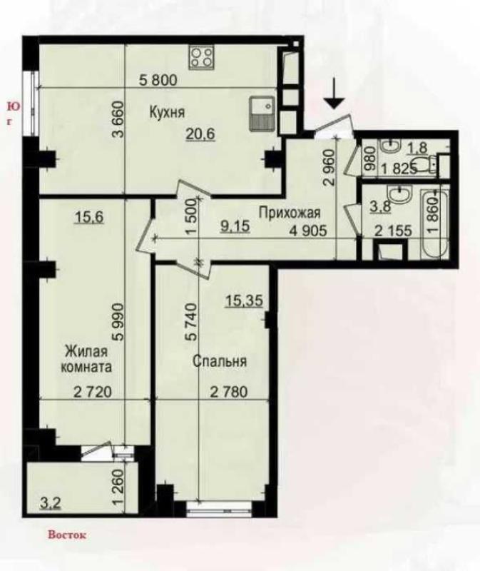 Продаж 2 кімнатної квартири 76 кв. м, Героїв Харкова просп.