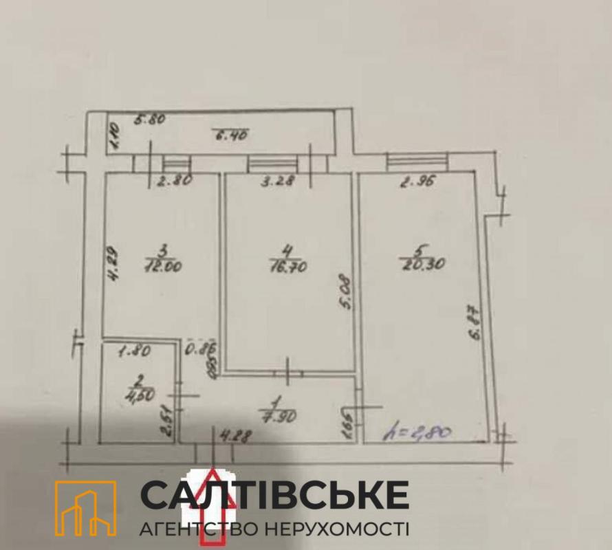 Продаж 2 кімнатної квартири 60 кв. м, Ювілейний просп. 61б