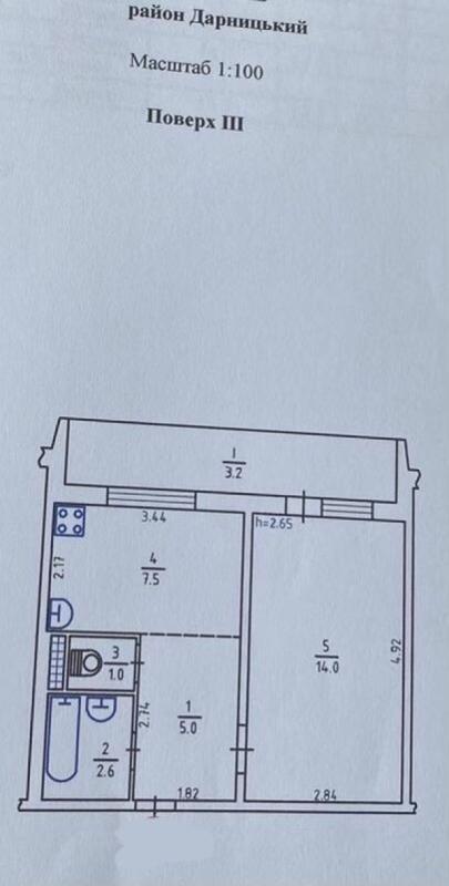 Продаж 1 кімнатної квартири 33 кв. м, Петра Григоренка просп. 25а