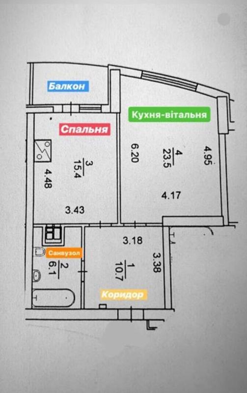 Продаж 1 кімнатної квартири 58 кв. м, Миколи Ушакова вул.