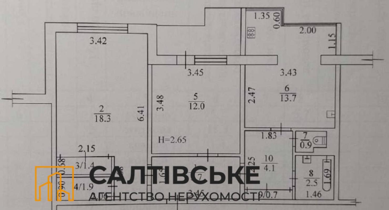 Sale 2 bedroom-(s) apartment 62 sq. m., Krychevskoho street 40