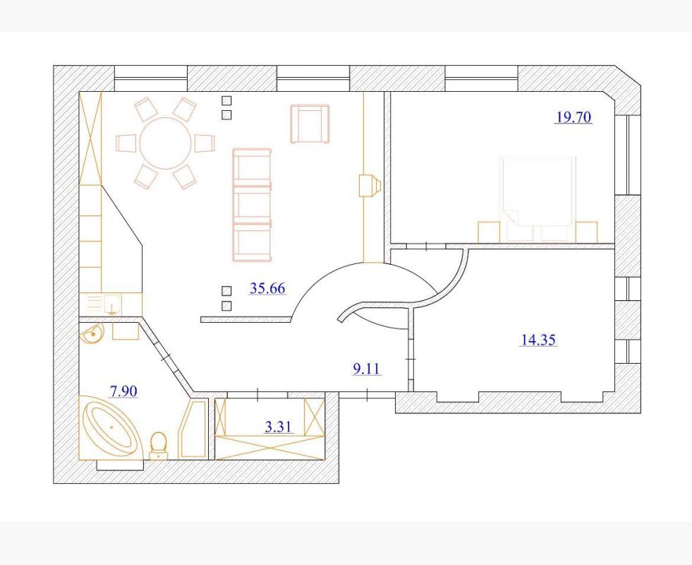 Продаж 3 кімнатної квартири 90 кв. м, Хорива вул. 43/23