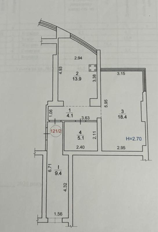 Продаж 1 кімнатної квартири 46 кв. м, Берестейський просп. (Перемоги) 131