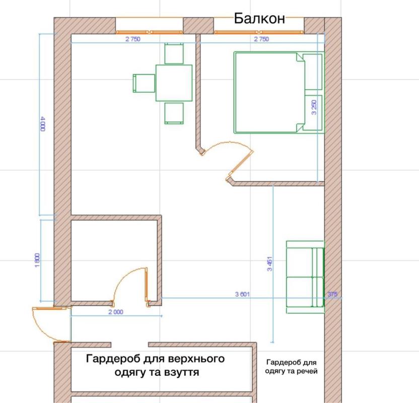 Продаж 1 кімнатної квартири 46 кв. м, Дмитрівська вул. 19