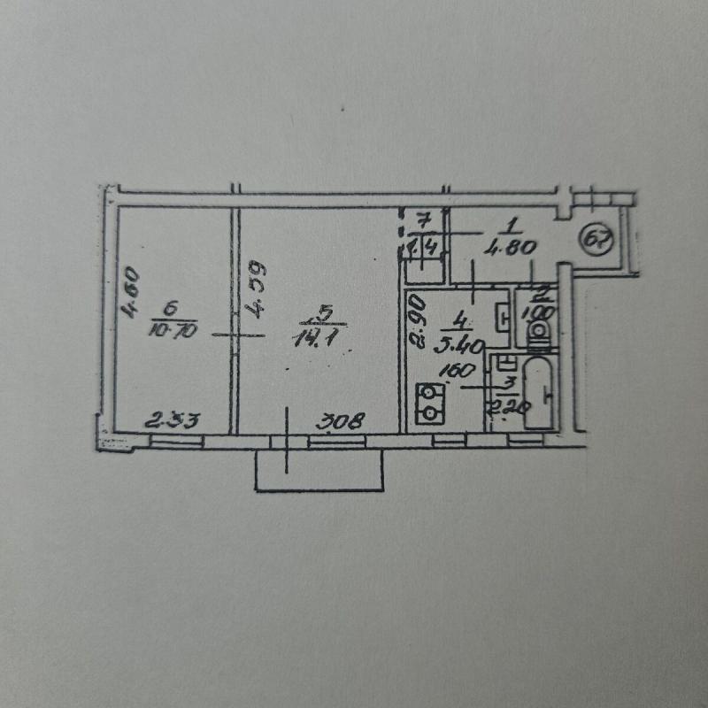 Sale 2 bedroom-(s) apartment 40 sq. m., Ushynskoho Street 3