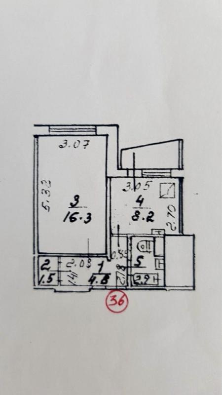 Продаж 1 кімнатної квартири 34 кв. м, Патріарха Мстислава Скрипника вул. (Миколи Островського) 7