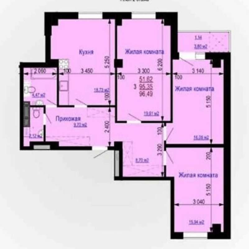 Sale 3 bedroom-(s) apartment 97 sq. m., Zernova Street