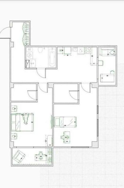 Sale 2 bedroom-(s) apartment 65 sq. m., Akademika Pavlova Street 309б