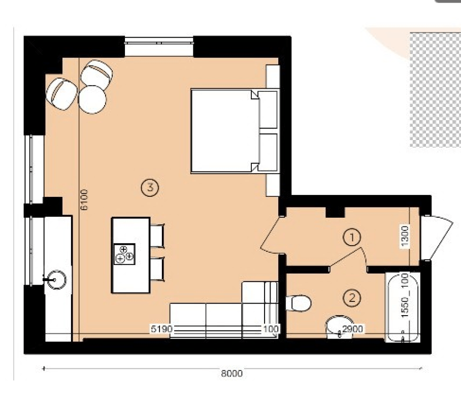 Sale 1 bedroom-(s) apartment 40 sq. m., Sumska Street 130