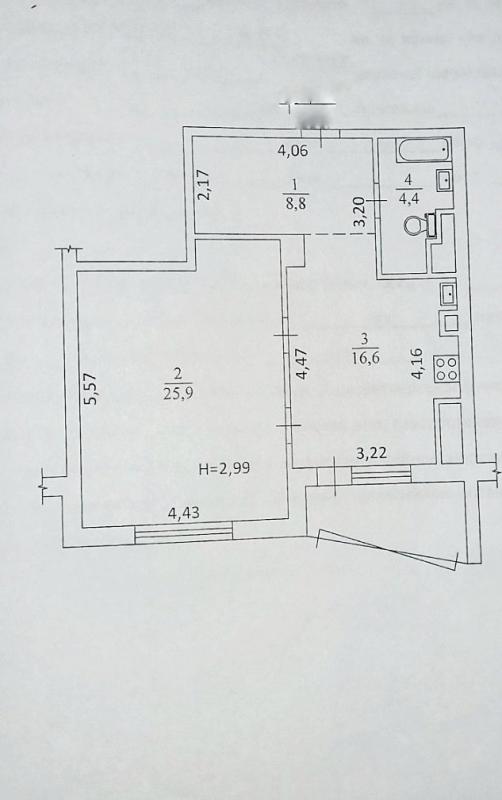 Sale 1 bedroom-(s) apartment 61 sq. m., Klochkivska Street 258