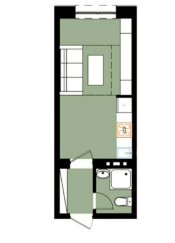 Sale 1 bedroom-(s) apartment 22 sq. m., Heroiv Kharkova Avenue (Moskovskyi Avenue)
