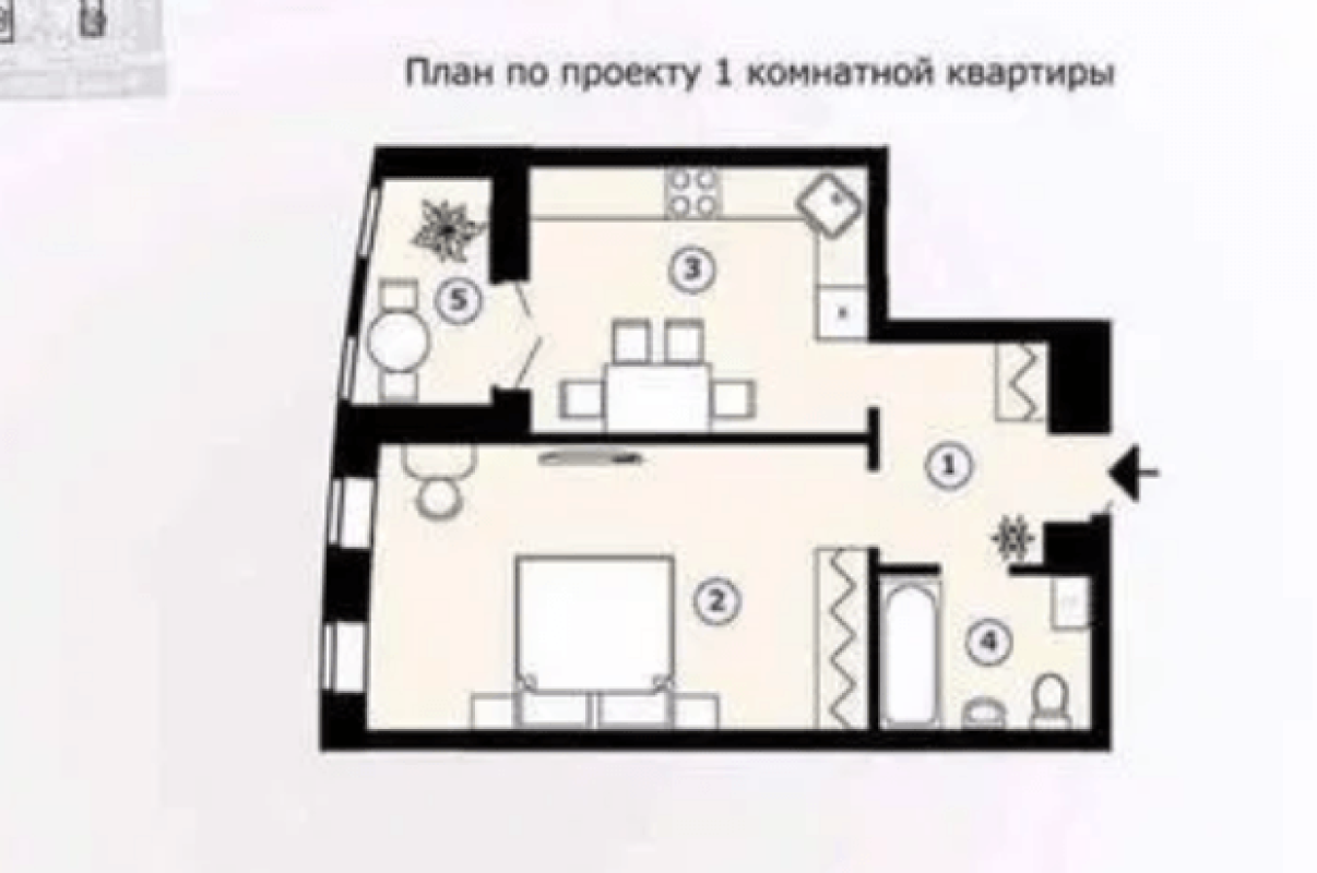 Sale 1 bedroom-(s) apartment 44 sq. m., Hvardiytsiv-Shyronintsiv Street 72а