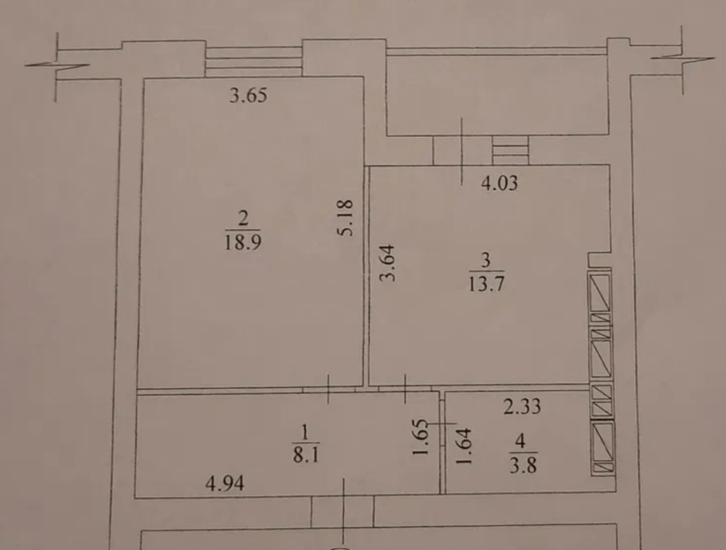 Sale 1 bedroom-(s) apartment 44 sq. m., 6